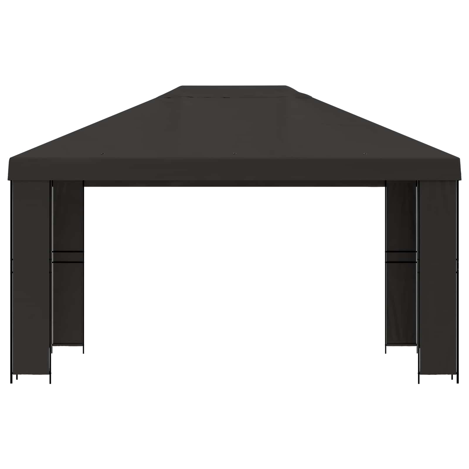 Pavėsinė 4 × 3 m Antracito Poliesteris ir plienas 190 gsm Pavėsinė 4 × 3 m Antracito Poliesteris ir plienas 190 gsm - Image 4