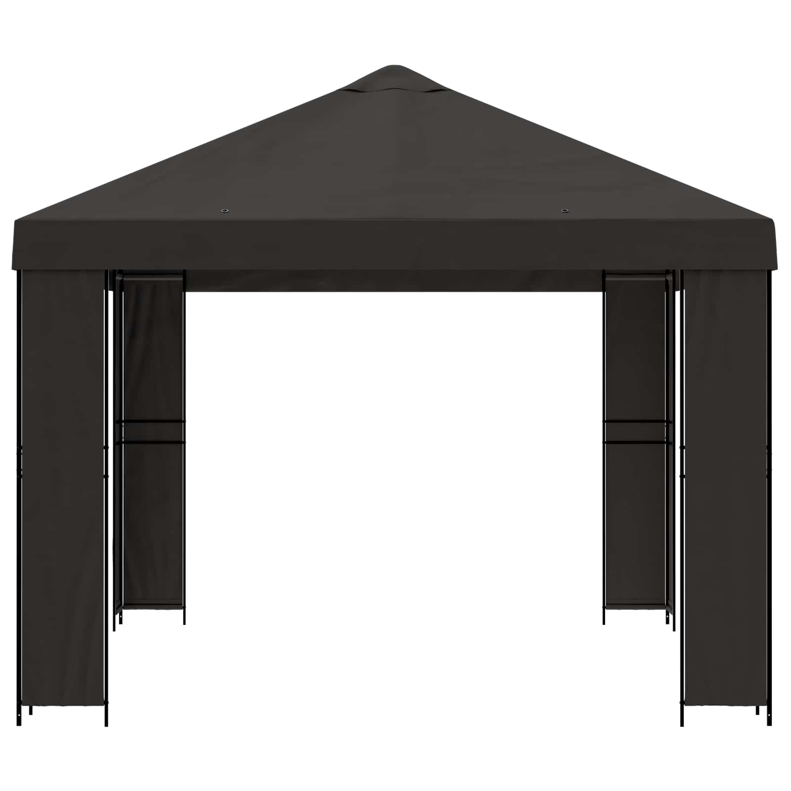 Pavėsinė 4 × 3 m Antracito Poliesteris ir plienas 190 gsm Pavėsinė 4 × 3 m Antracito Poliesteris ir plienas 190 gsm - Image 5
