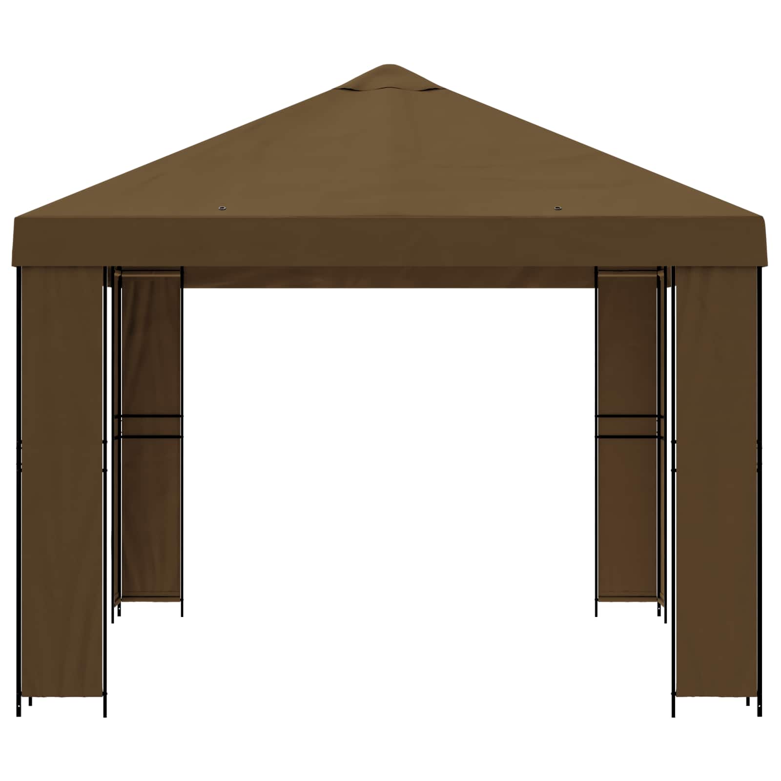 Pavėsinė 4 × 3 m Taupe Poliesteris ir plienas 190 gsm Pavėsinė 4 × 3 m Taupe Poliesteris ir plienas 190 gsm - Image 5