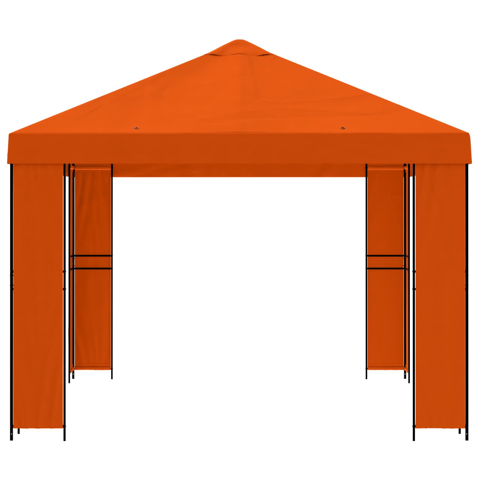 Pavėsinė 4 × 3 m Oranžinė Poliesteris ir plienas 190 gsm Pavėsinė 4 × 3 m Oranžinė Poliesteris ir plienas 190 gsm - Image 5