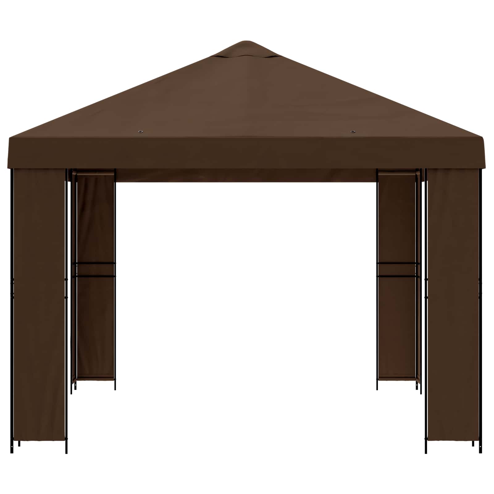 Pavėsinė 4 × 3 m Ruda Poliesteris ir plienas 190 gsm Pavėsinė 4 × 3 m Ruda Poliesteris ir plienas 190 gsm - Image 5