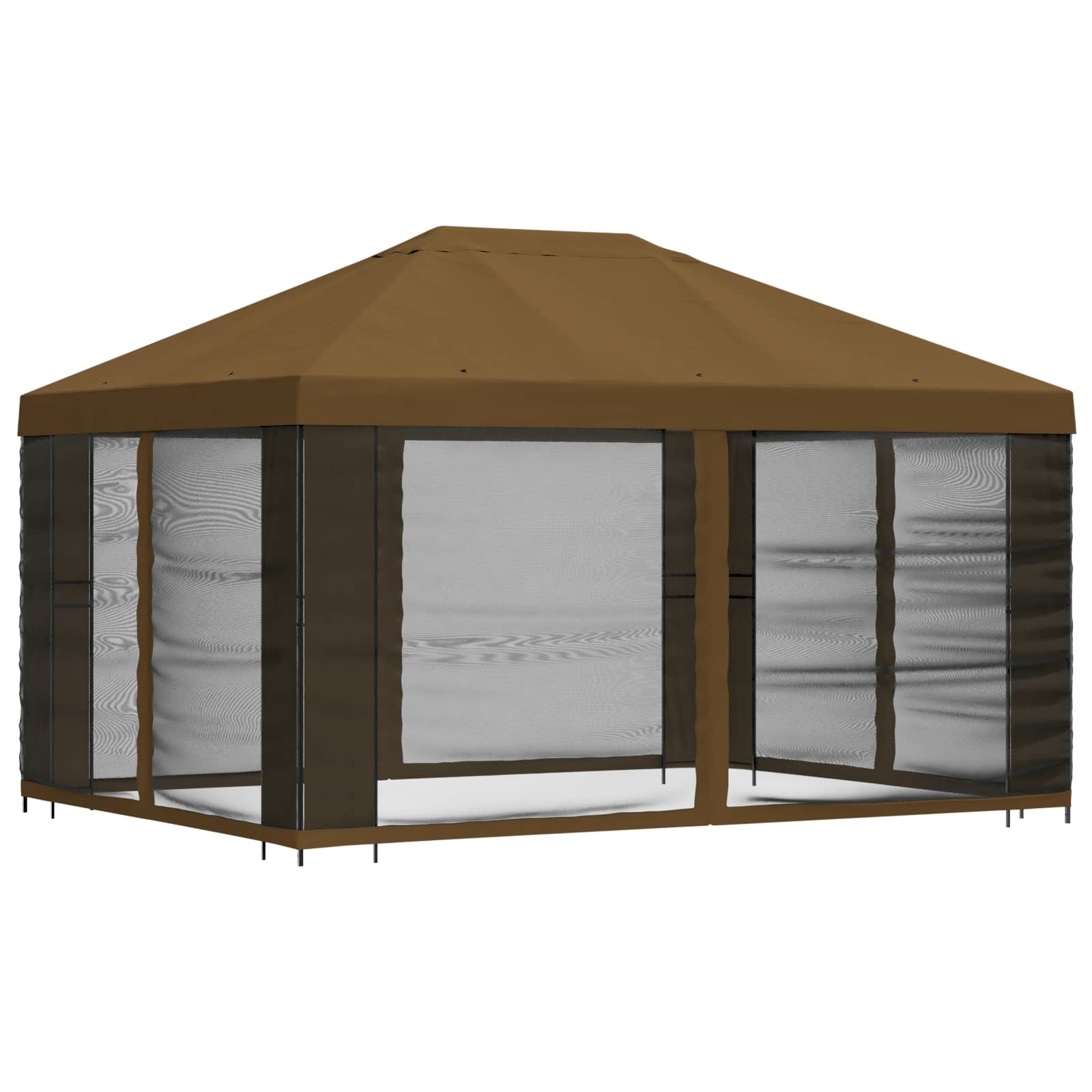 Sodo pavėsinė su šoninėmis sienelėmis 4 × 3 m Taupe Sodo pavėsinė su šoninėmis sienelėmis 4 × 3 m Taupe - Image 4