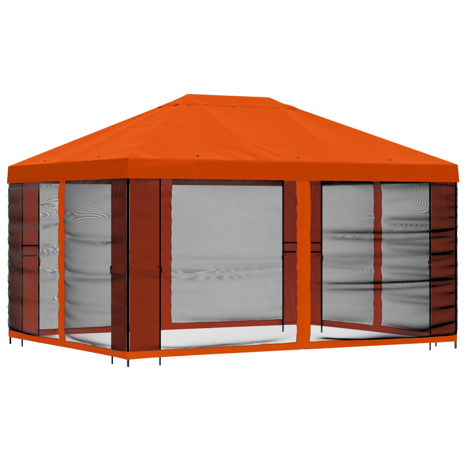 Sodo pavėsinė su šoninėmis sienelėmis 4 × 3 m Oranžinė Sodo pavėsinė su šoninėmis sienelėmis 4 × 3 m Oranžinė - Image 4