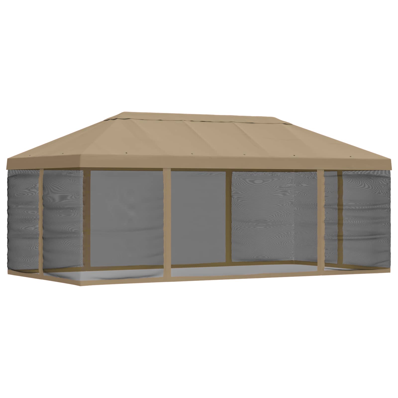 Pavėsinės dengti su šoninėmis sienelėmis 6 x 3 m Smėlio Pavėsinės dengti su šoninėmis sienelėmis 6 x 3 m Smėlio - Image 4
