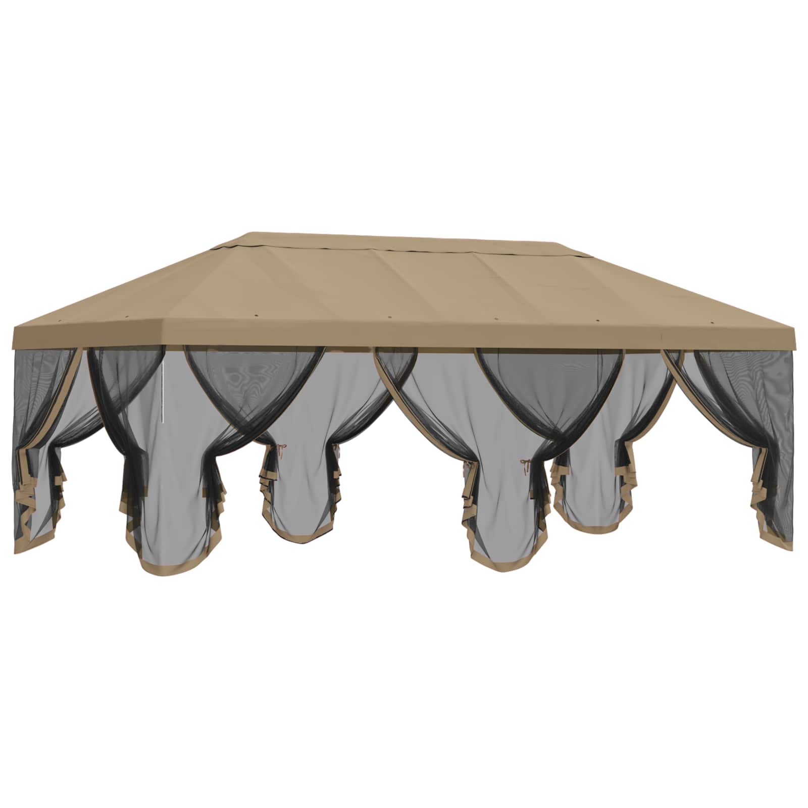 Pavėsinės dengti su šoninėmis sienelėmis 6 x 3 m Smėlio Pavėsinės dengti su šoninėmis sienelėmis 6 x 3 m Smėlio - Image 5