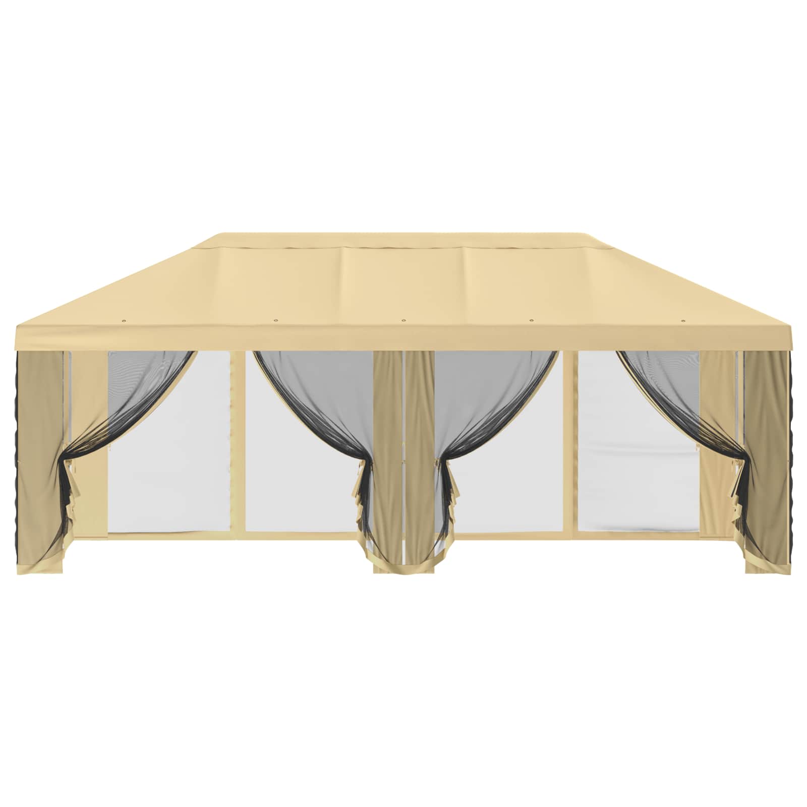 Pavėsinės dengti su šoninėmis sienelėmis 6 x 3 m Kreminė Pavėsinės dengti su šoninėmis sienelėmis 6 x 3 m Kreminė - Image 6