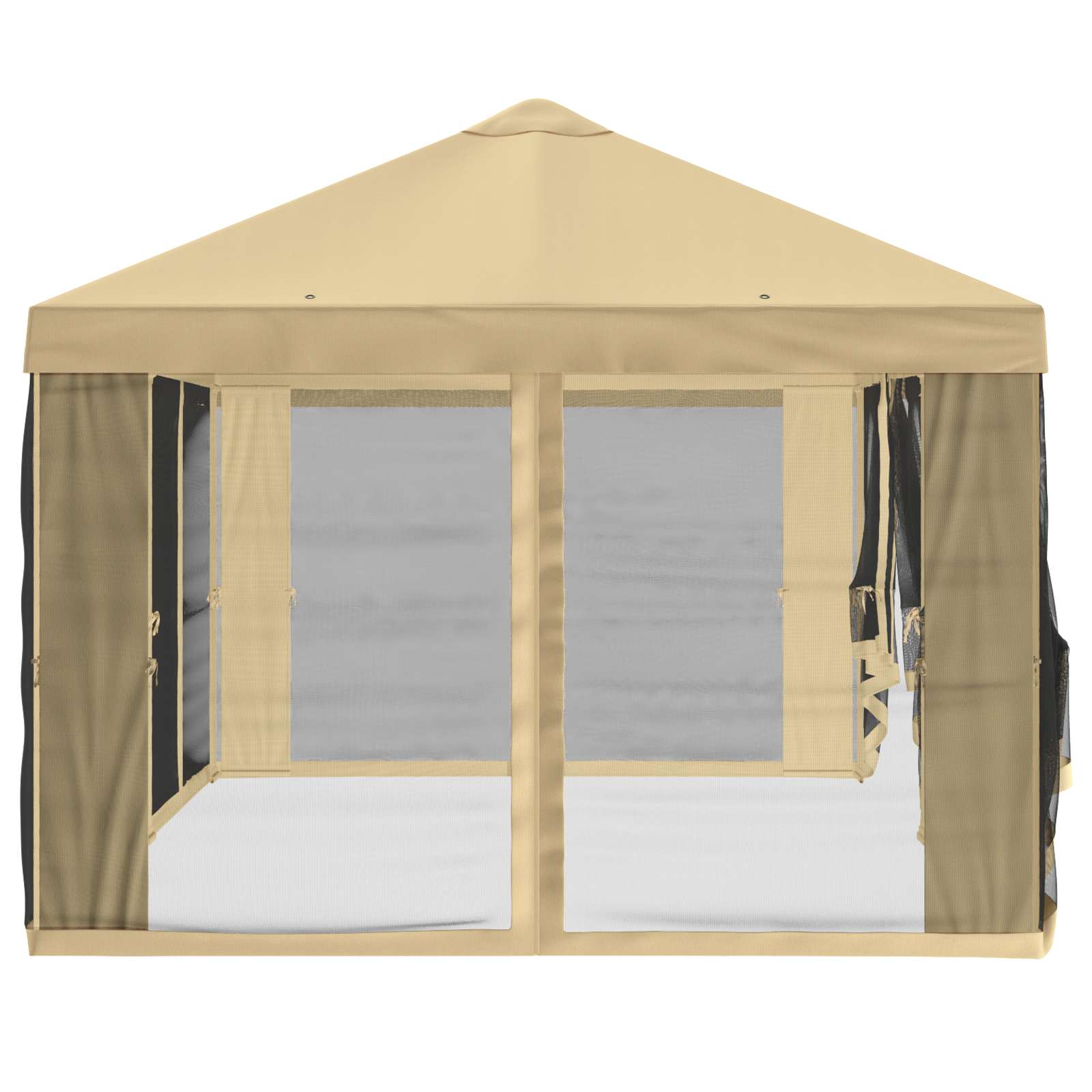 Pavėsinės dengti su šoninėmis sienelėmis 6 x 3 m Kreminė Pavėsinės dengti su šoninėmis sienelėmis 6 x 3 m Kreminė - Image 7