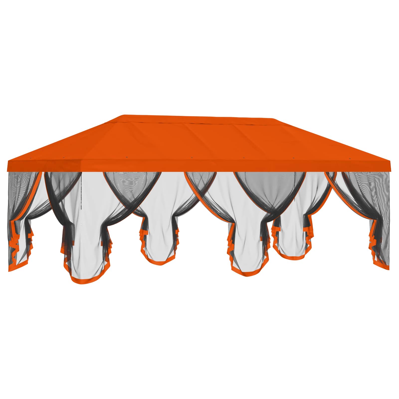 Pavėsinės dengti su šoninėmis sienelėmis 6 x 3 m Oranžinė Pavėsinės dengti su šoninėmis sienelėmis 6 x 3 m Oranžinė - Image 5