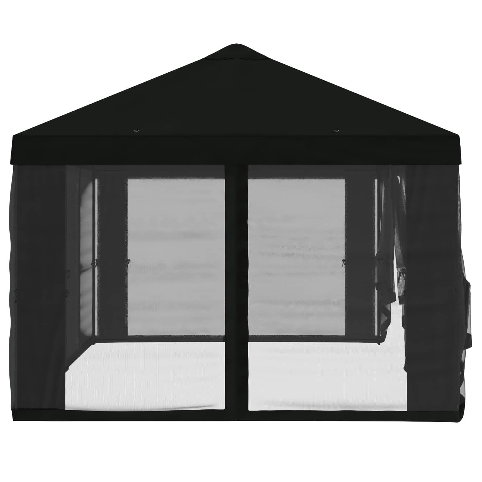 Pavėsinės dengti su šoninėmis sienelėmis 6 x 3 m Juoda Pavėsinės dengti su šoninėmis sienelėmis 6 x 3 m Juoda - Image 7