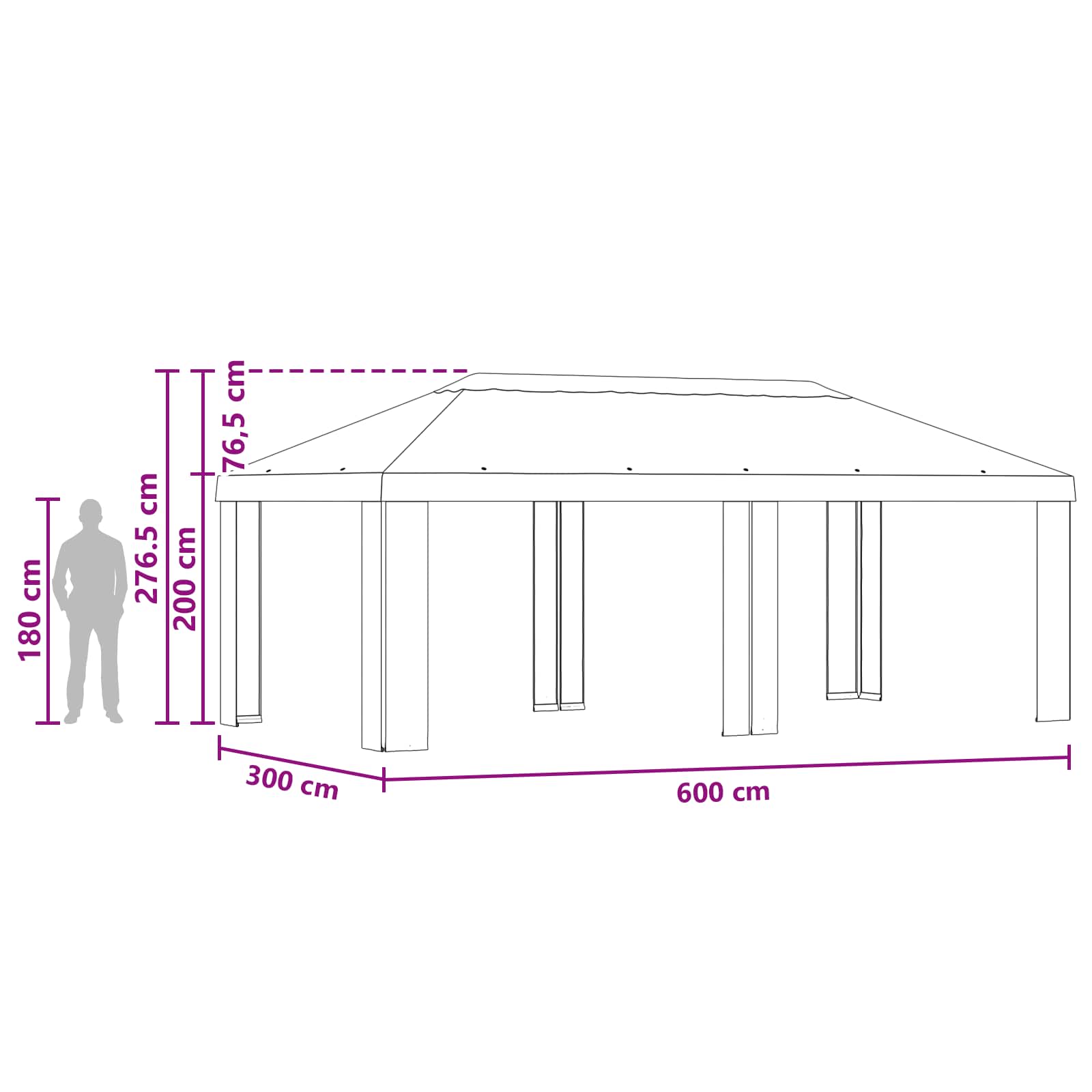 Paviljono uždanga 6 x 3 m Smėlio Poliesteris 190 gsm Paviljono uždanga 6 x 3 m Smėlio Poliesteris 190 gsm