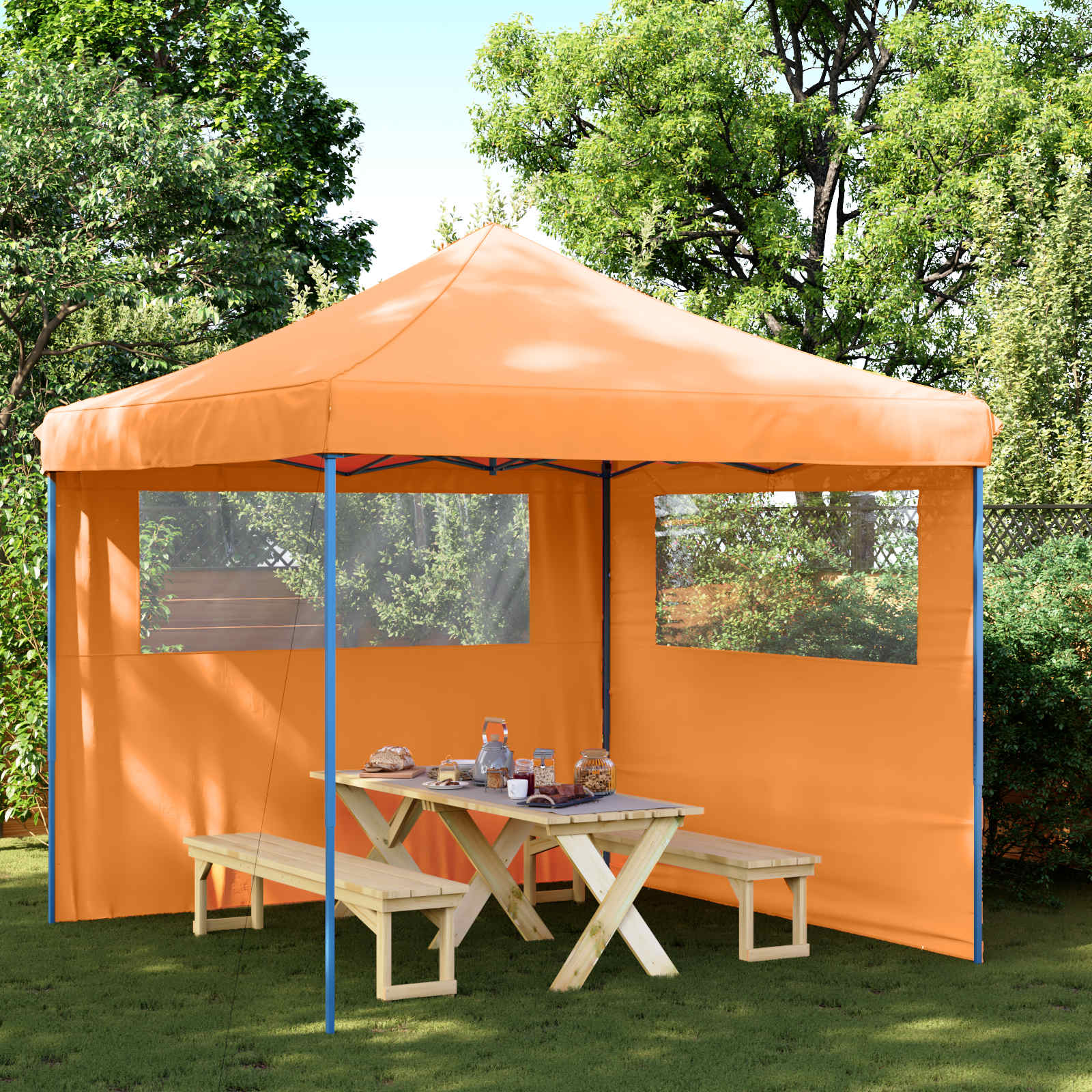 Šventės palapinė 292 x 292 x 315 cm Oranžinė Oksfordo audinys Šventės palapinė 292 x 292 x 315 cm Oranžinė Oksfordo audinys - Image 2