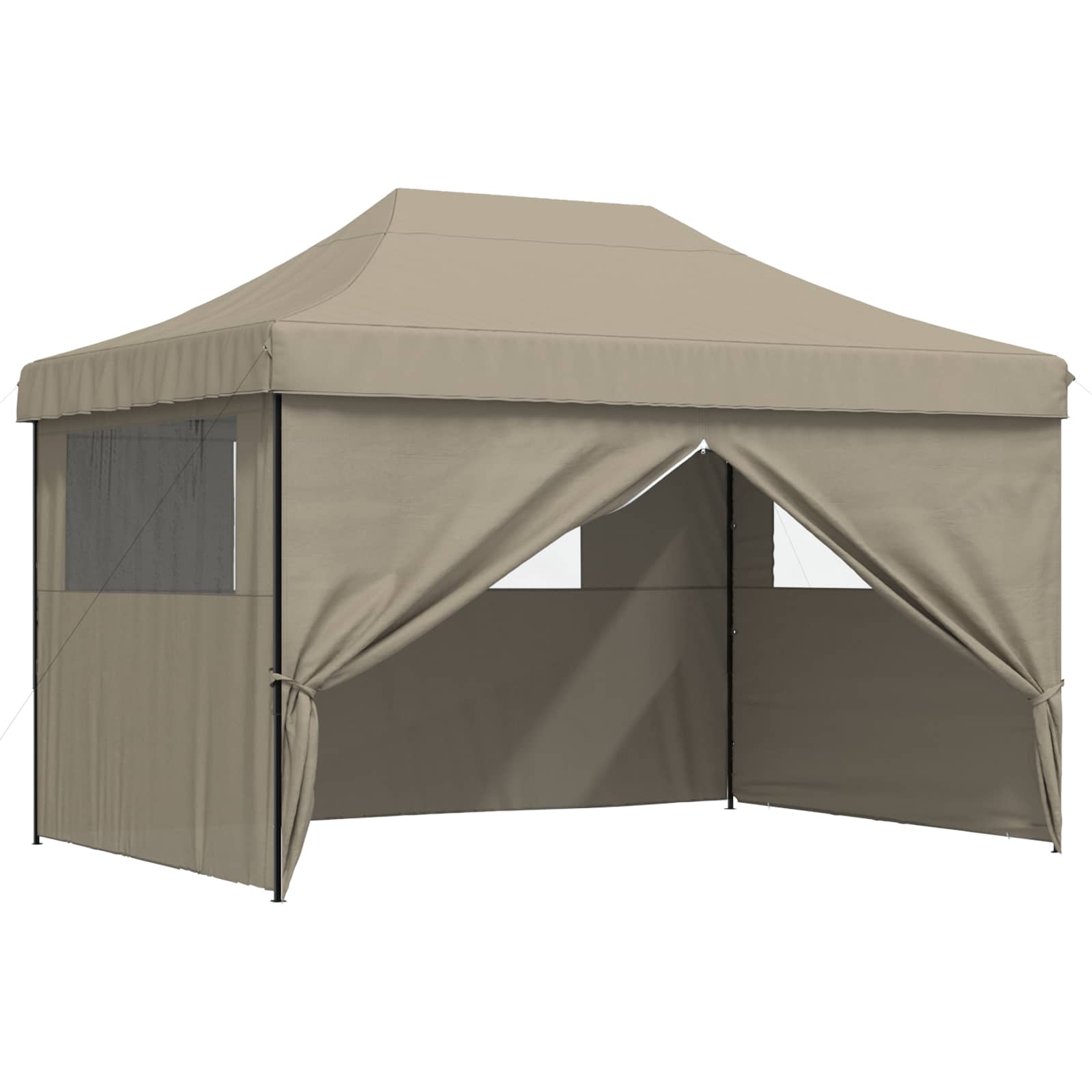 Šventės palapinė 279 x 410 x 315 cm Taupe Oksfordo audinys Šventės palapinė 279 x 410 x 315 cm Taupe Oksfordo audinys - Image 3