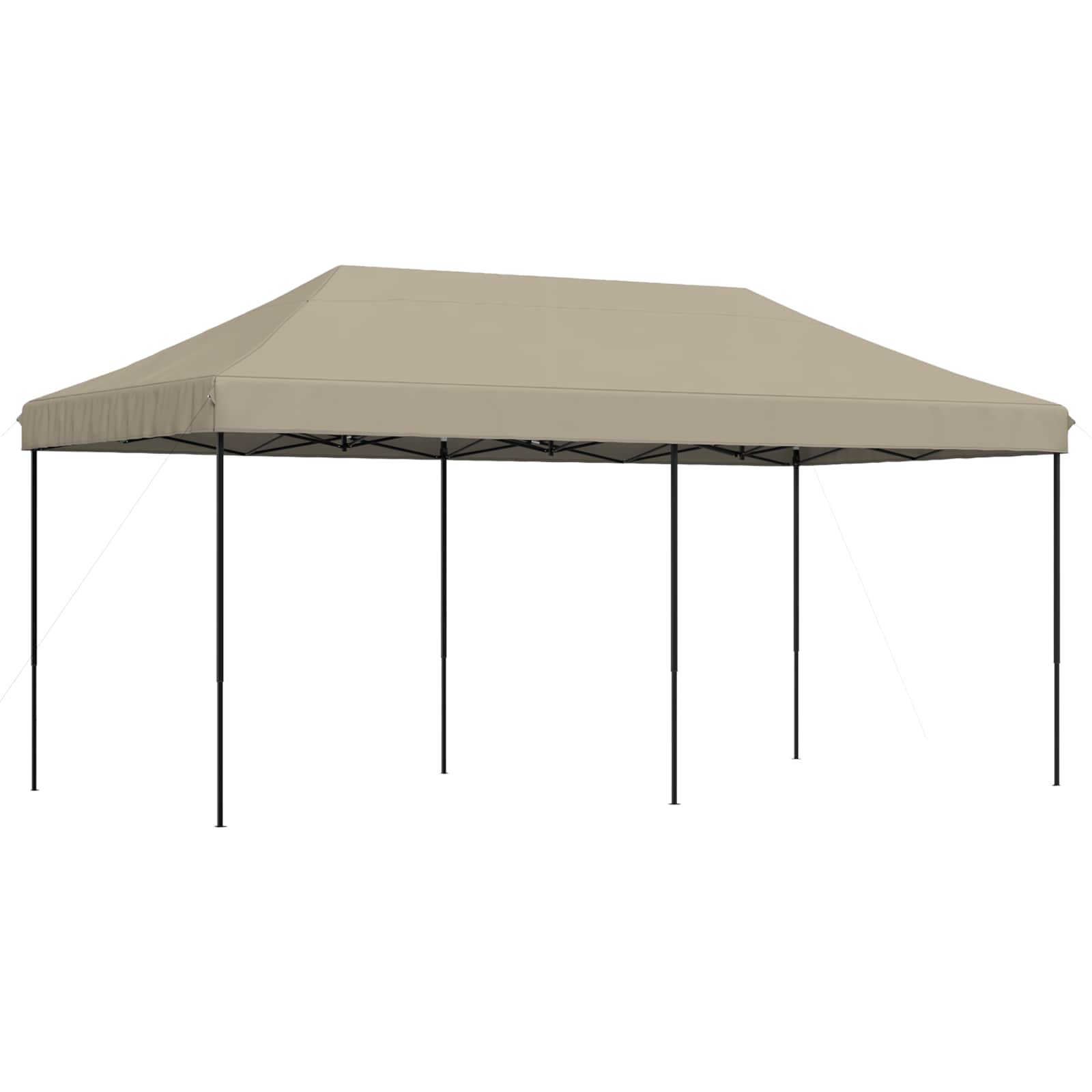 Šventės palapinė 292 x 580 x 315 cm Taupe Oksfordo audinys Šventės palapinė 292 x 580 x 315 cm Taupe Oksfordo audinys - Image 3