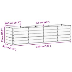 Lovelis Ivory 320 x 80 x 75 cm Plienas