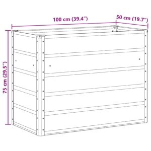 Lovelis Ivory 100 x 50 x 75 cm Cinkuota plienas
