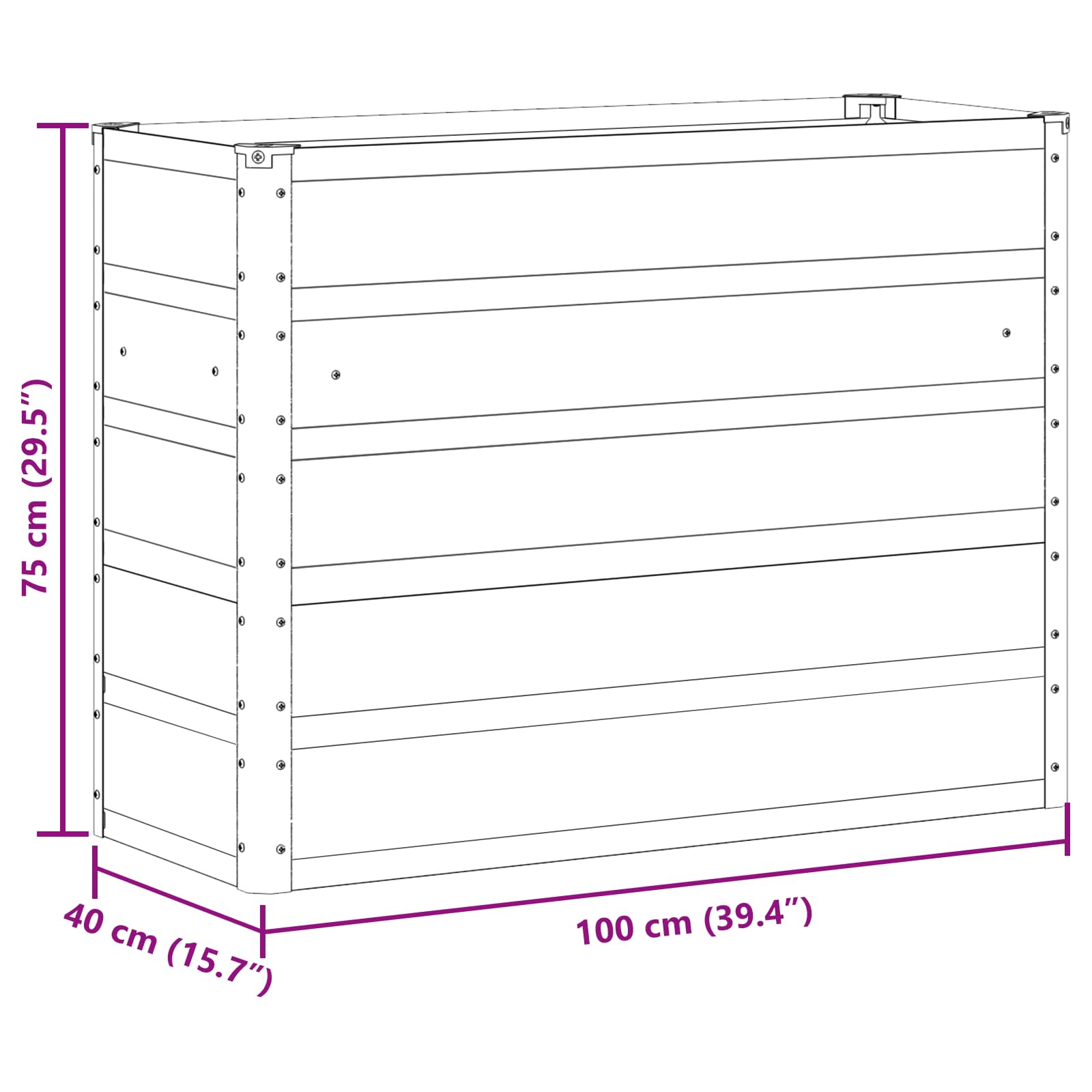 Lovelis Šviesiai pilka 100 x 40 x 75 cm Plienas Lovelis Šviesiai pilka 100 x 40 x 75 cm Plienas