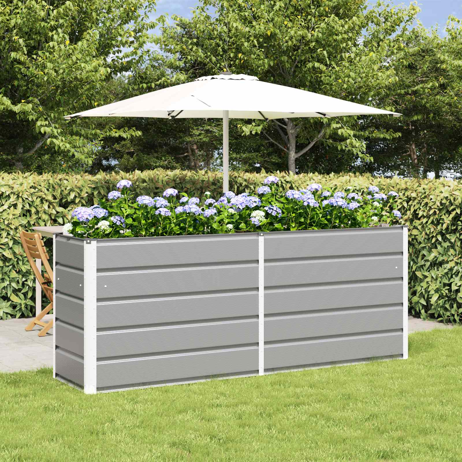 Lovelis Šviesiai pilka 195 x 50 x 75 cm Cinkuota plienas Lovelis Šviesiai pilka 195 x 50 x 75 cm Cinkuota plienas - Image 2
