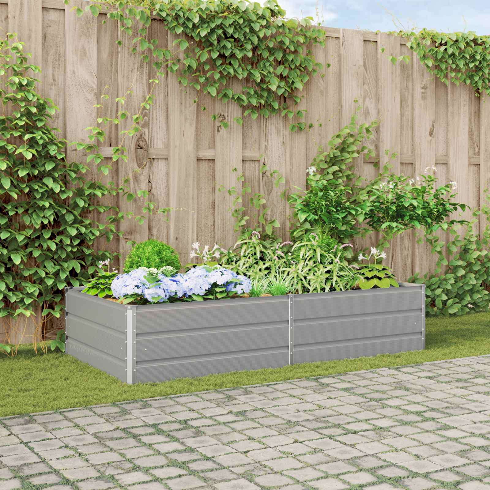 Lovelis Šviesiai pilka 195 x 100 x 45 cm Galvanizuotas plienas Lovelis Šviesiai pilka 195 x 100 x 45 cm Galvanizuotas plienas - Image 2