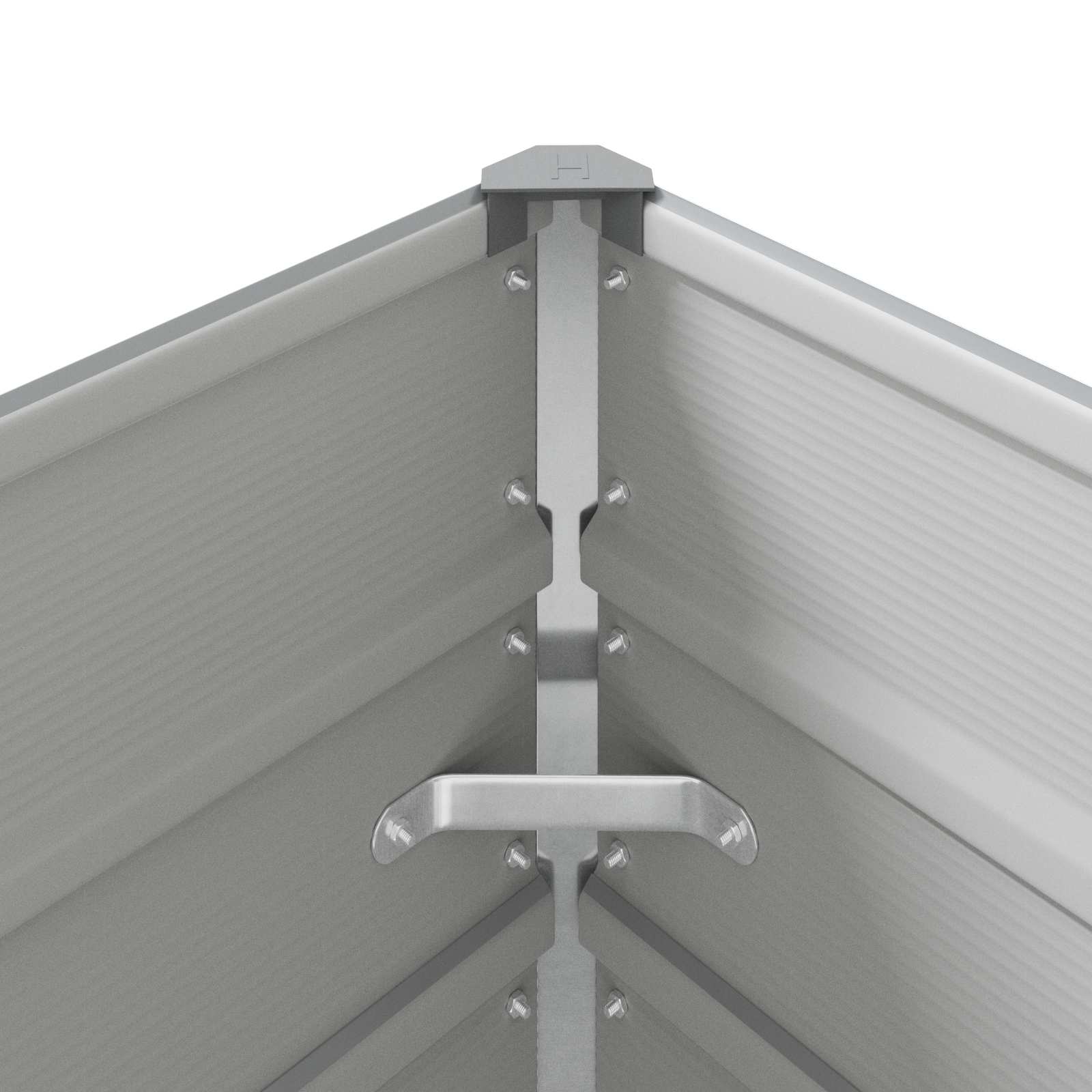 Lovelis Šviesiai pilka 385 x 100 x 45 cm Galvanizuotas plienas Lovelis Šviesiai pilka 385 x 100 x 45 cm Galvanizuotas plienas - Image 9