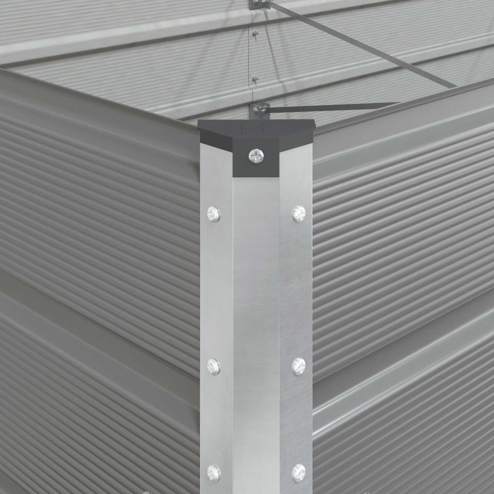 Lovelis Šviesiai pilka 385 x 100 x 45 cm Galvanizuotas plienas Lovelis Šviesiai pilka 385 x 100 x 45 cm Galvanizuotas plienas - Image 10