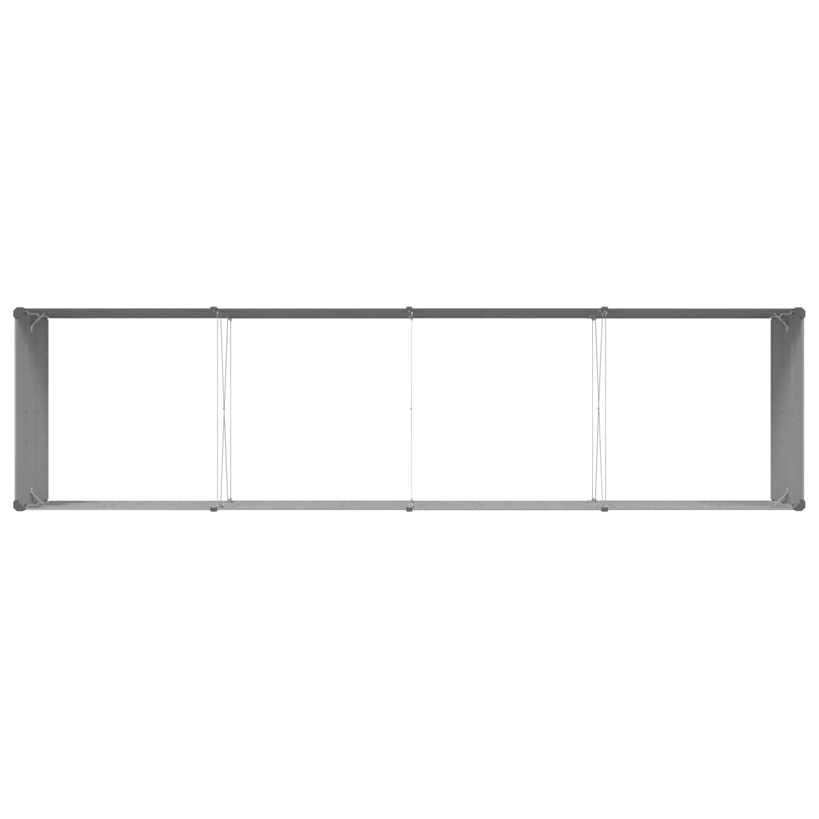 Lovelis Šviesiai pilka 385 x 100 x 45 cm Galvanizuotas plienas Lovelis Šviesiai pilka 385 x 100 x 45 cm Galvanizuotas plienas - Image 8