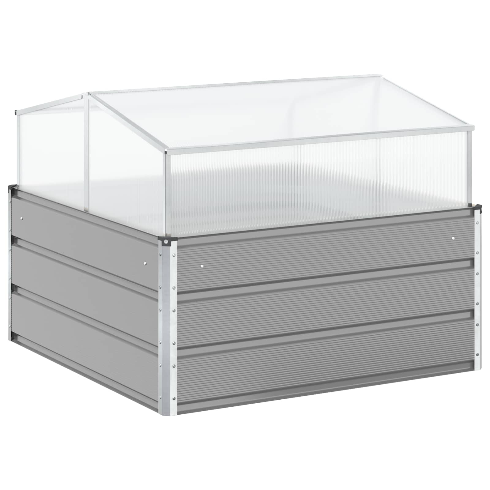 Lovelis Šviesiai pilka 100 x 100 x 77 cm Galvanizuotas plienas Lovelis Šviesiai pilka 100 x 100 x 77 cm Galvanizuotas plienas - Image 7
