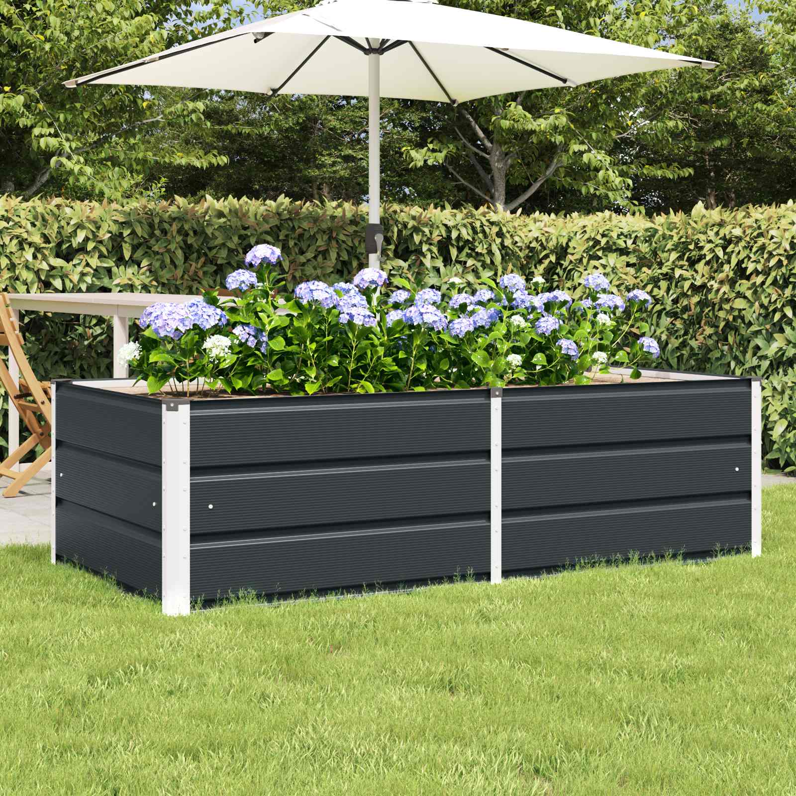 Lovelis Antracitas 160 x 80 x 45 cm Plienas Lovelis Antracitas 160 x 80 x 45 cm Plienas - Image 2