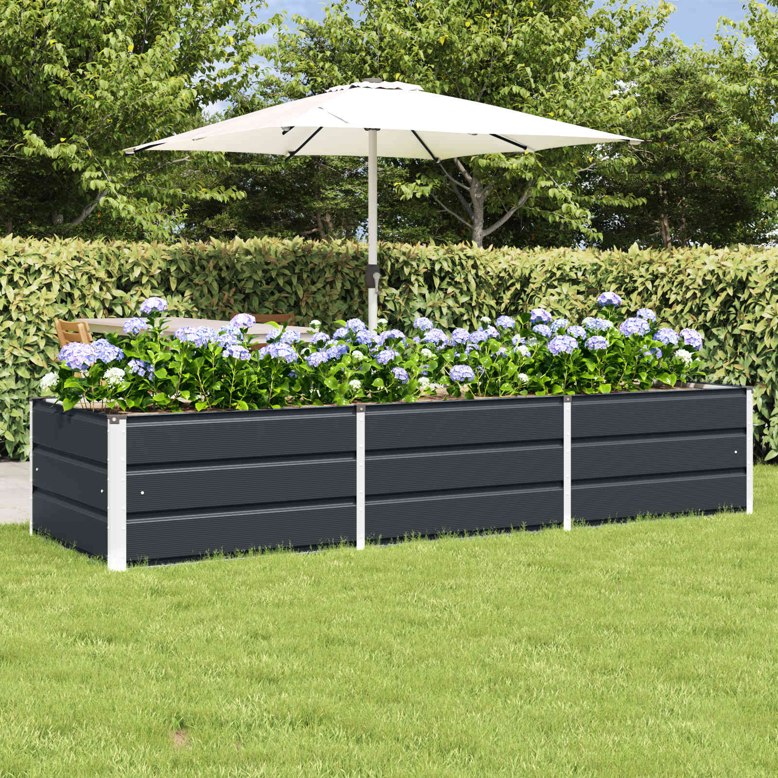 Lovelis Antracitas 240 x 80 x 45 cm Plienas Lovelis Antracitas 240 x 80 x 45 cm Plienas - Image 2