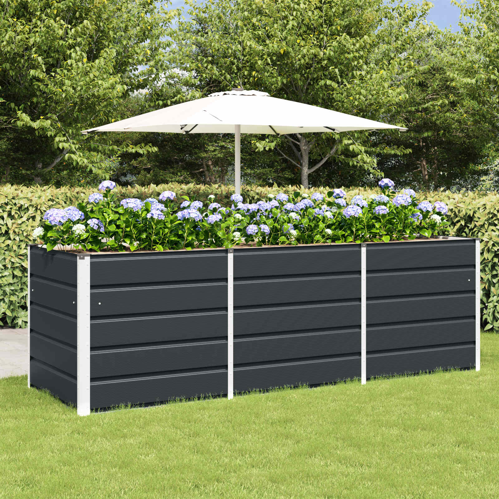 Lovelis Antracitas 240 x 80 x 75 cm Plienas Lovelis Antracitas 240 x 80 x 75 cm Plienas - Image 2