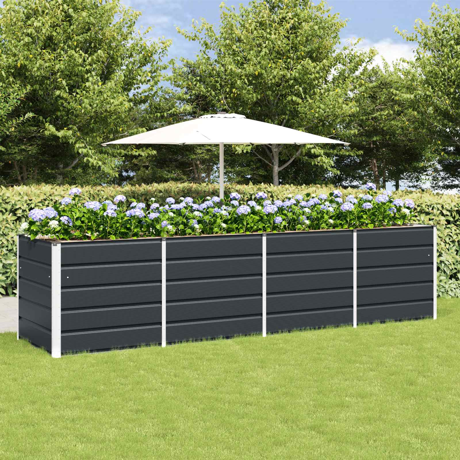 Lovelis Antracitas 320 x 80 x 75 cm Plienas Lovelis Antracitas 320 x 80 x 75 cm Plienas - Image 2