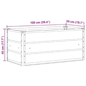 Lovelis Antracitas 100 x 50 x 45 cm Cinkuota plienas