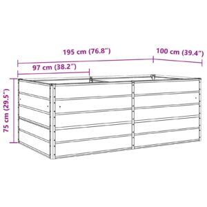 Lovelis Antracito 195 x 100 x 75 cm Galvanizuotas plienas