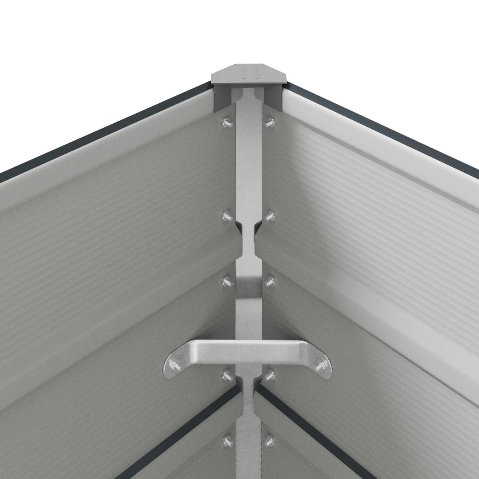 Lovelis Antracito 385 x 100 x 45 cm Galvanizuotas plienas Lovelis Antracito 385 x 100 x 45 cm Galvanizuotas plienas - Image 9
