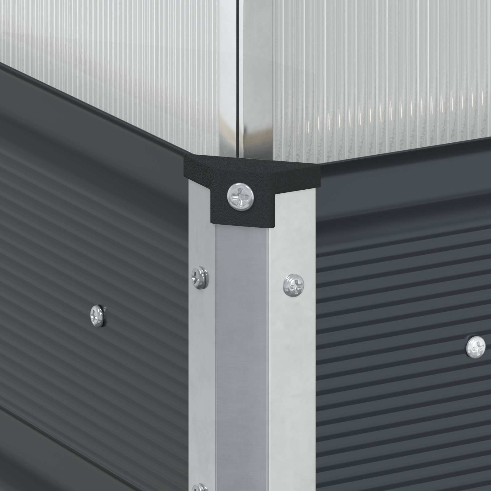 Lovelis Antracito 100 x 100 x 77 cm Galvanizuotas plienas Lovelis Antracito 100 x 100 x 77 cm Galvanizuotas plienas - Image 8