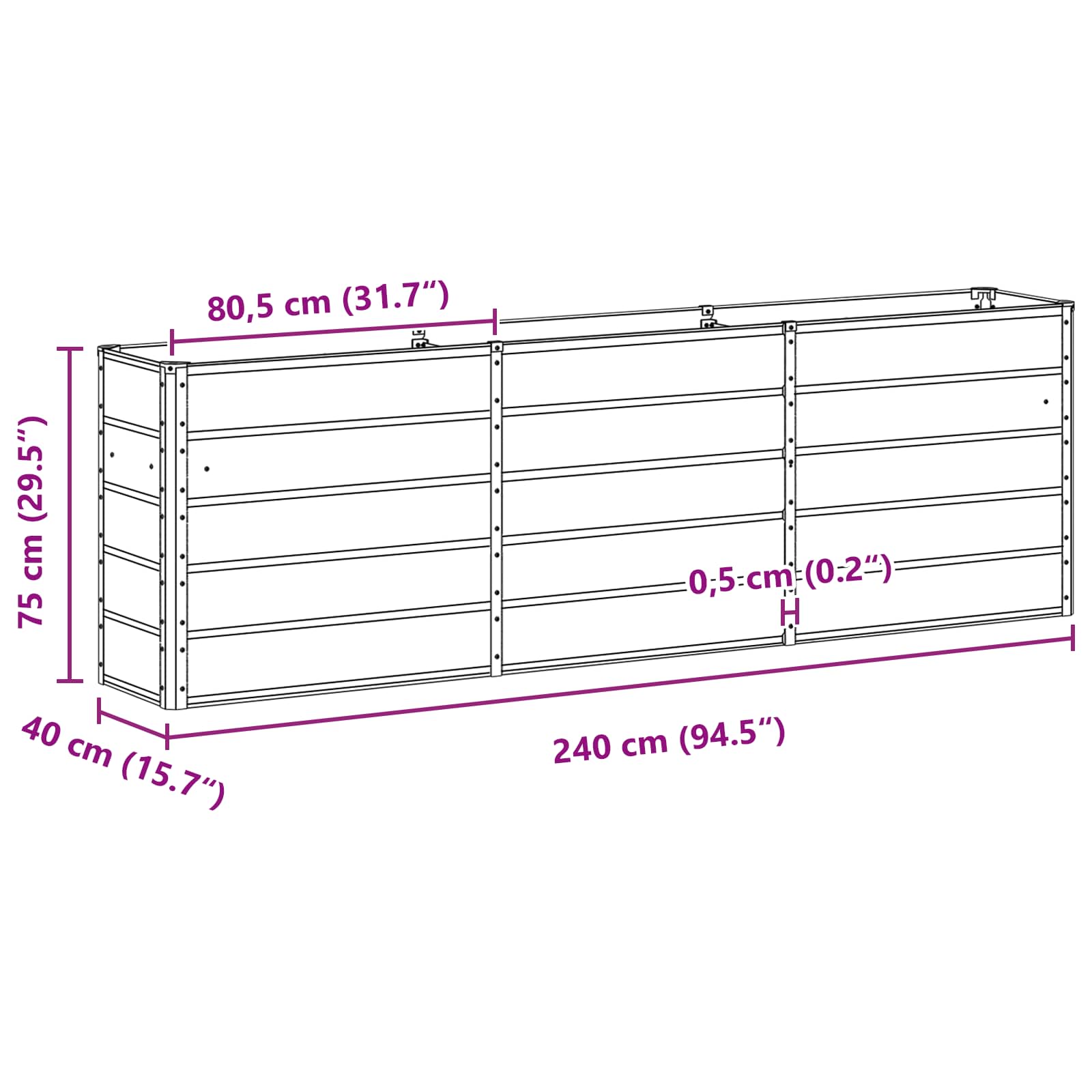 Lovelis Žalia 240 x 40 x 75 cm Plienas Lovelis Žalia 240 x 40 x 75 cm Plienas