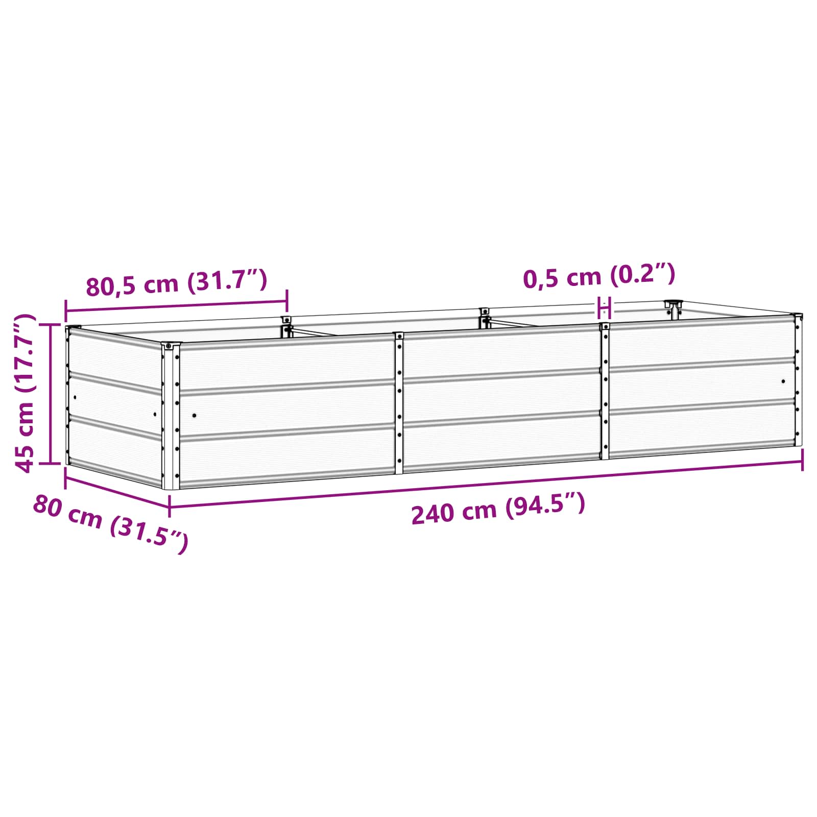 Lovelis Žalia 240 x 80 x 45 cm Plienas Lovelis Žalia 240 x 80 x 45 cm Plienas
