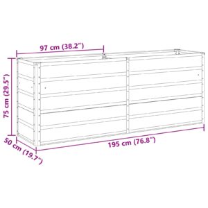 Lovelis Pastelinė žalia 195 x 50 x 77 cm Cinkuota plienas