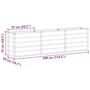 Lovelis Pastelinė žalia 290 x 50 x 75 cm Cinkuota plienas