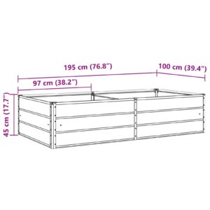Lovelis Pastelinė žalia 195 x 100 x 45 cm Galvanizuotas plienas