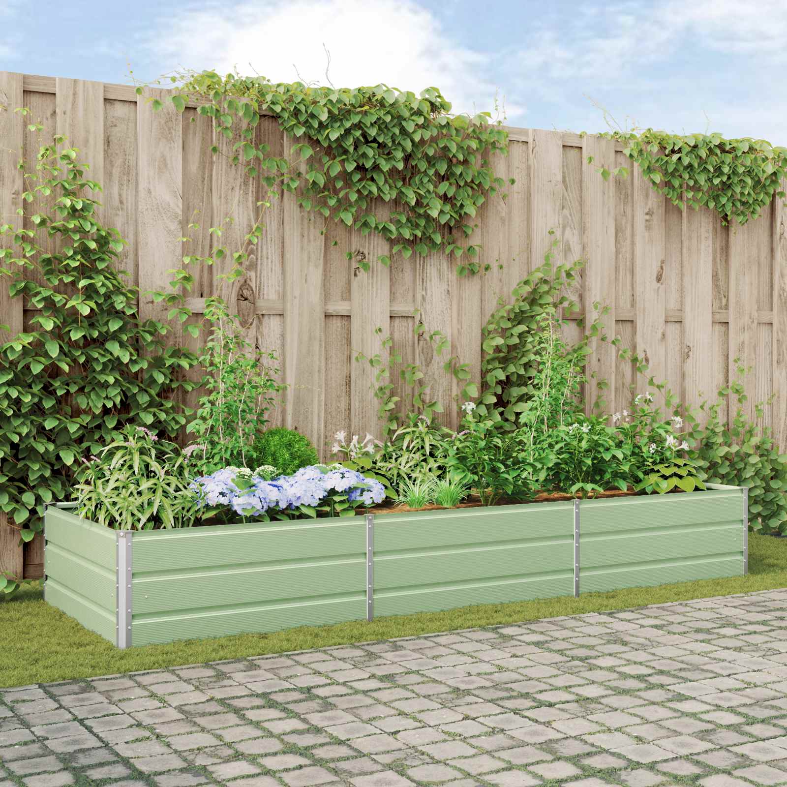 Lovelis Pastelinė žalia 290 x 100 x 45 cm Galvanizuotas plienas Lovelis Pastelinė žalia 290 x 100 x 45 cm Galvanizuotas plienas - Image 2