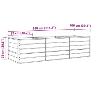 Lovelis Pastelinė žalia 290 x 100 x 75 cm Galvanizuotas plienas