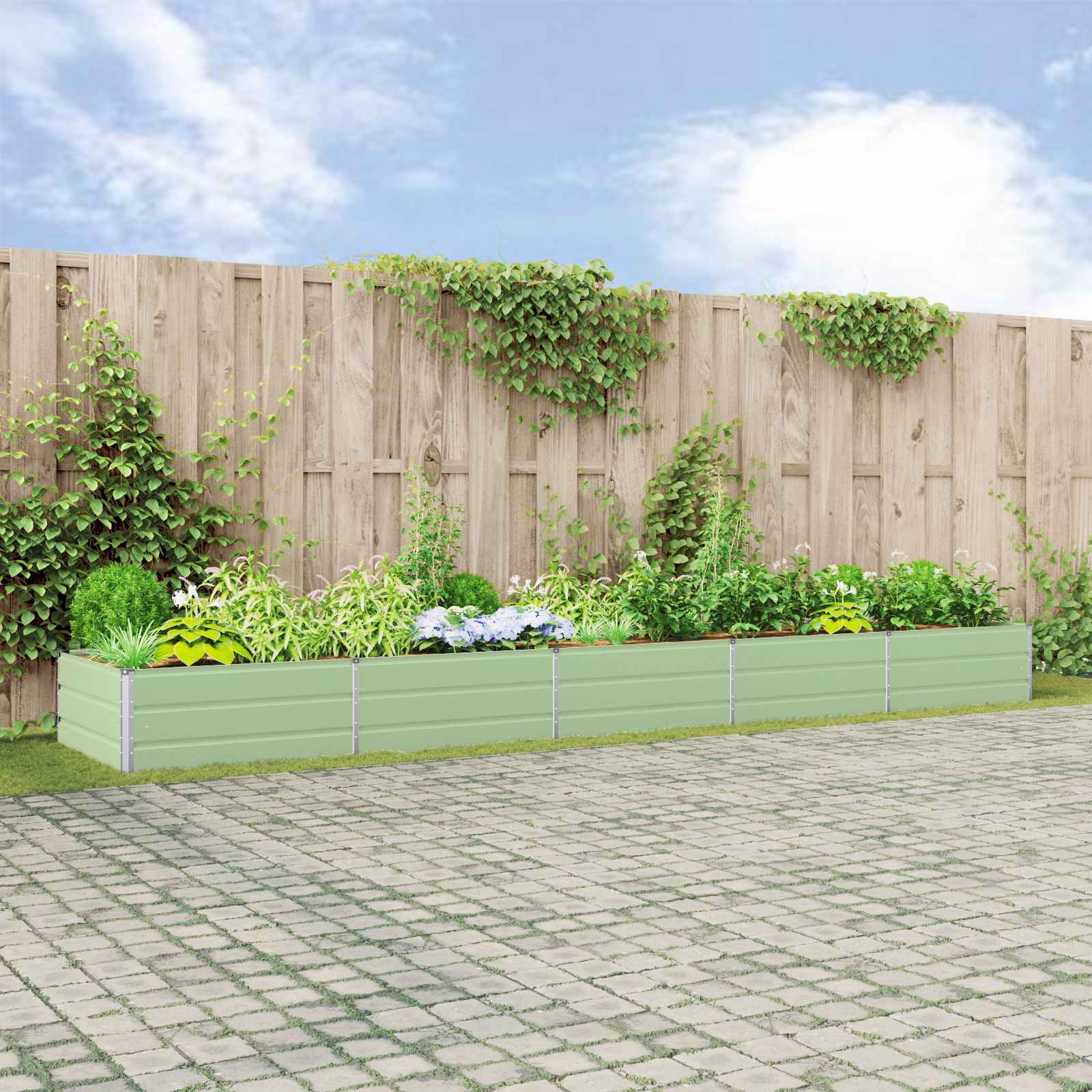 Lovelis Pastelinė žalia 480 x 100 x 45 cm Galvanizuotas plienas Lovelis Pastelinė žalia 480 x 100 x 45 cm Galvanizuotas plienas - Image 2