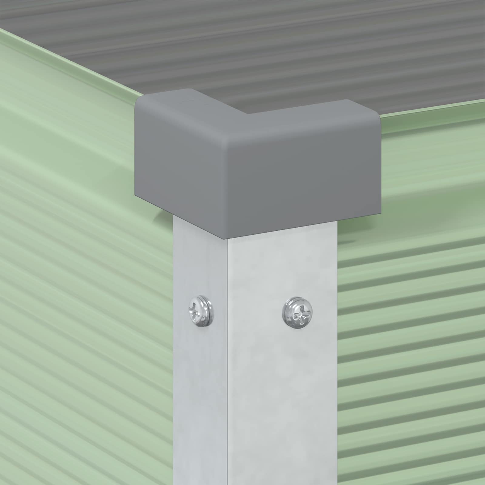 Lovelis Palenkinta Žalia 100 x 45 x 90 cm Cinkuota plienas Lovelis Palenkinta Žalia 100 x 45 x 90 cm Cinkuota plienas - Image 8