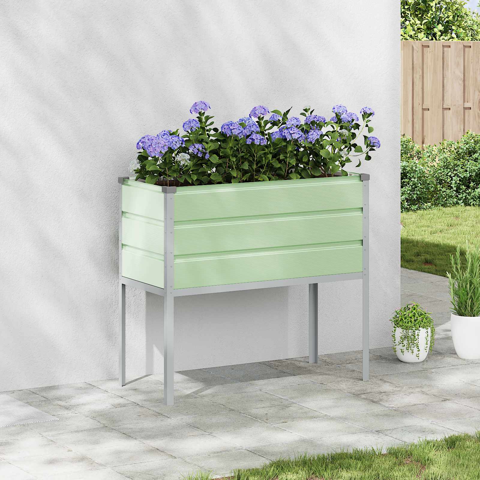 Lovelis Palenkinta Žalia 100 x 45 x 90 cm Cinkuota plienas Lovelis Palenkinta Žalia 100 x 45 x 90 cm Cinkuota plienas - Image 2