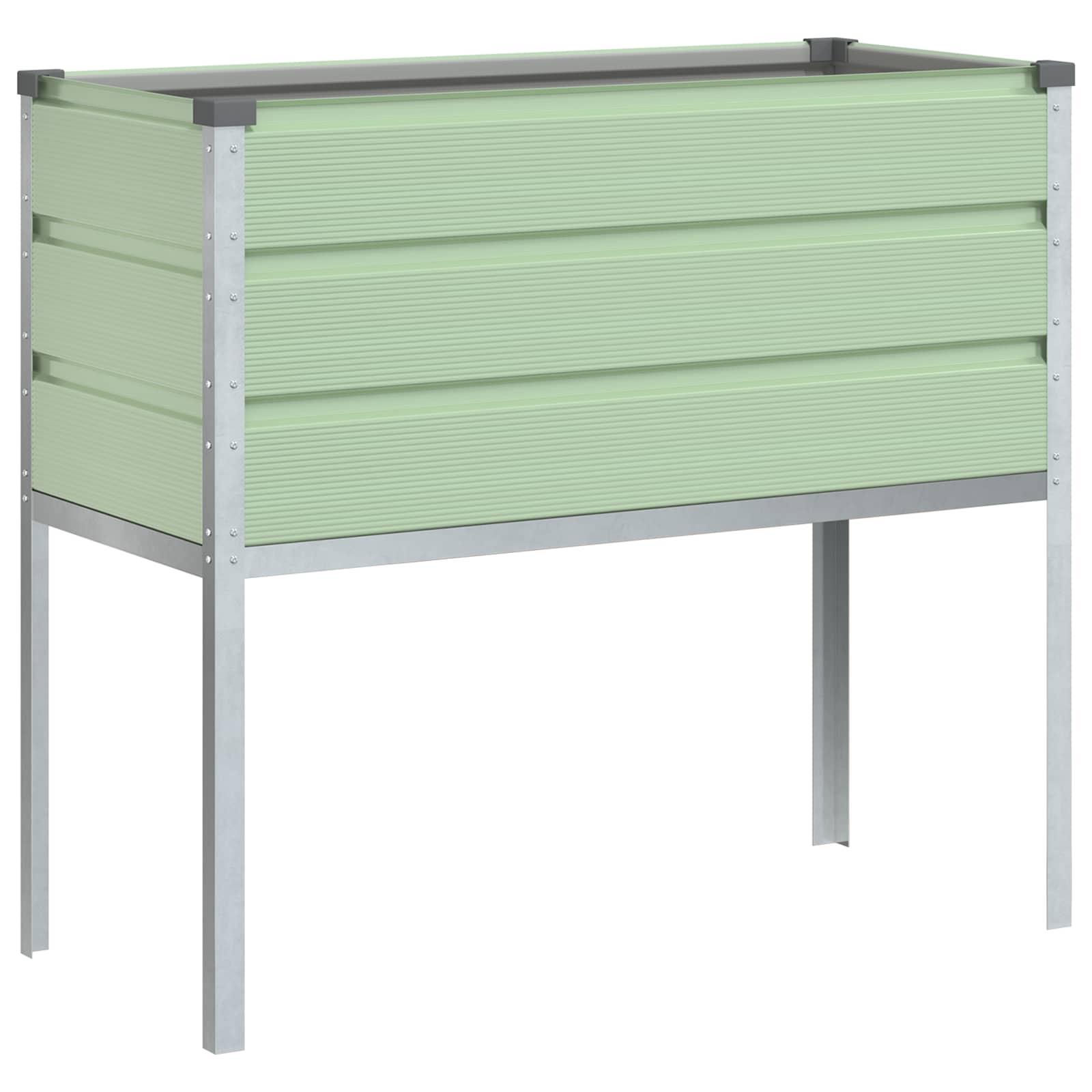 Lovelis Palenkinta Žalia 100 x 45 x 90 cm Cinkuota plienas Lovelis Palenkinta Žalia 100 x 45 x 90 cm Cinkuota plienas - Image 3