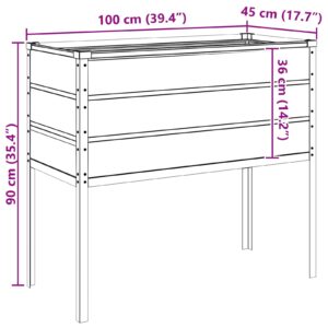 Lovelis Palenkinta Žalia 100 x 45 x 90 cm Cinkuota plienas