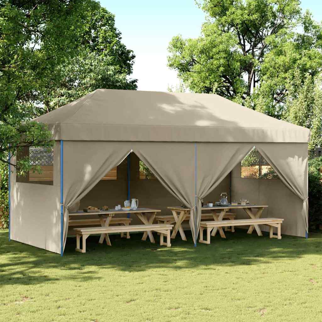 Šalies Palapinė Pop-up 580 x 292 x 315 cm Taupe Šalies Palapinė Pop-up 580 x 292 x 315 cm Taupe - Image 2