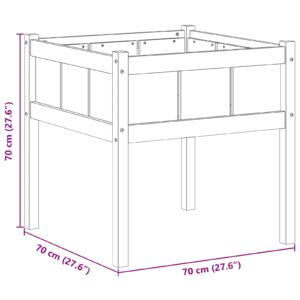 Sodo vazonas Gamta 70 x 70 x 70 cm Kietos pušies mediena