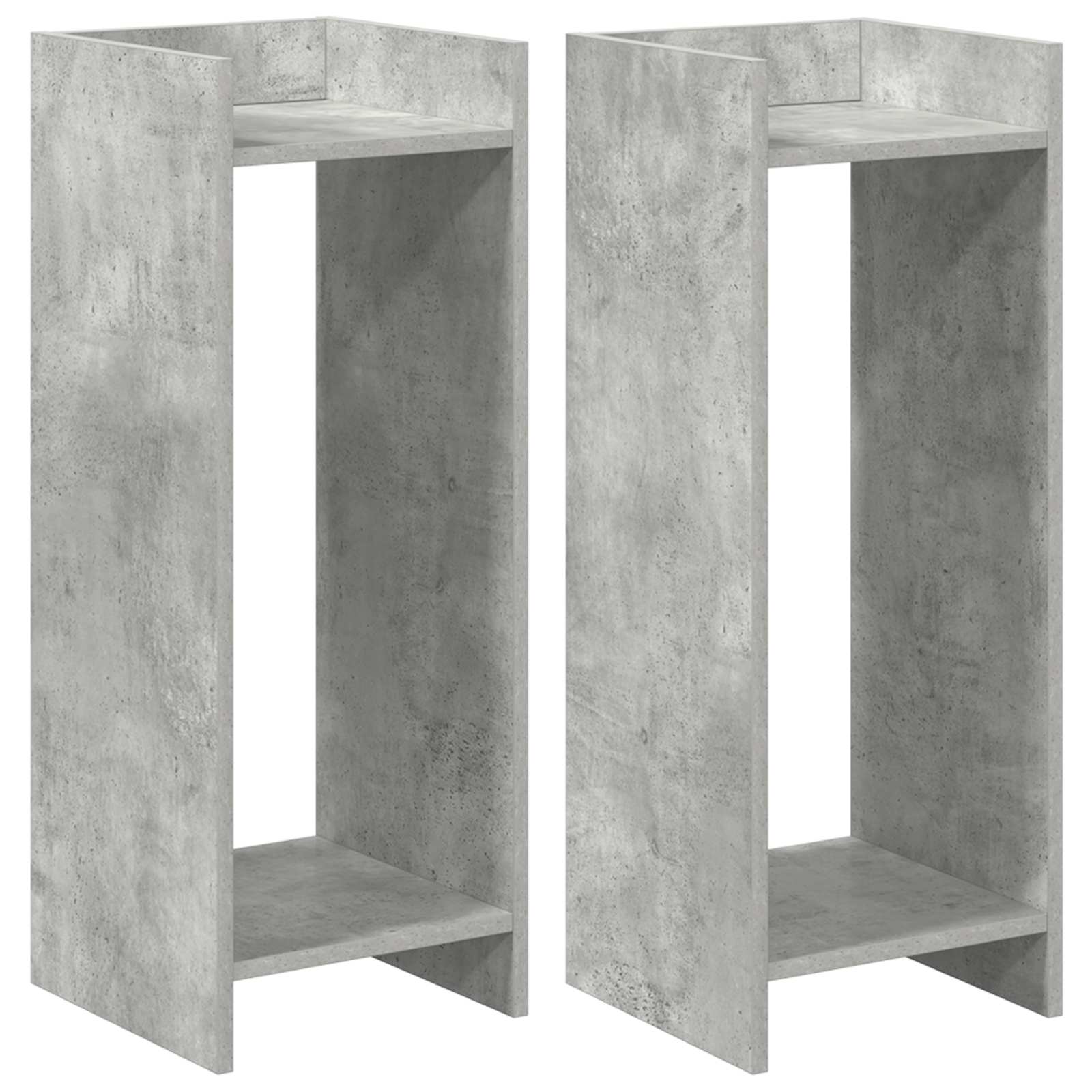 Augalų stovas 2 vnt. Betono pilka 30 x 30 x 80 cm Augalų stovas 2 vnt. Betono pilka 30 x 30 x 80 cm - Image 4
