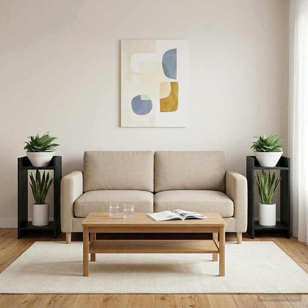 Augalų stovas Juodojo ąžuolo 30 x 30 x 60 cm Apdirbta mediena Augalų stovas Juodojo ąžuolo 30 x 30 x 60 cm Apdirbta mediena - Image 3